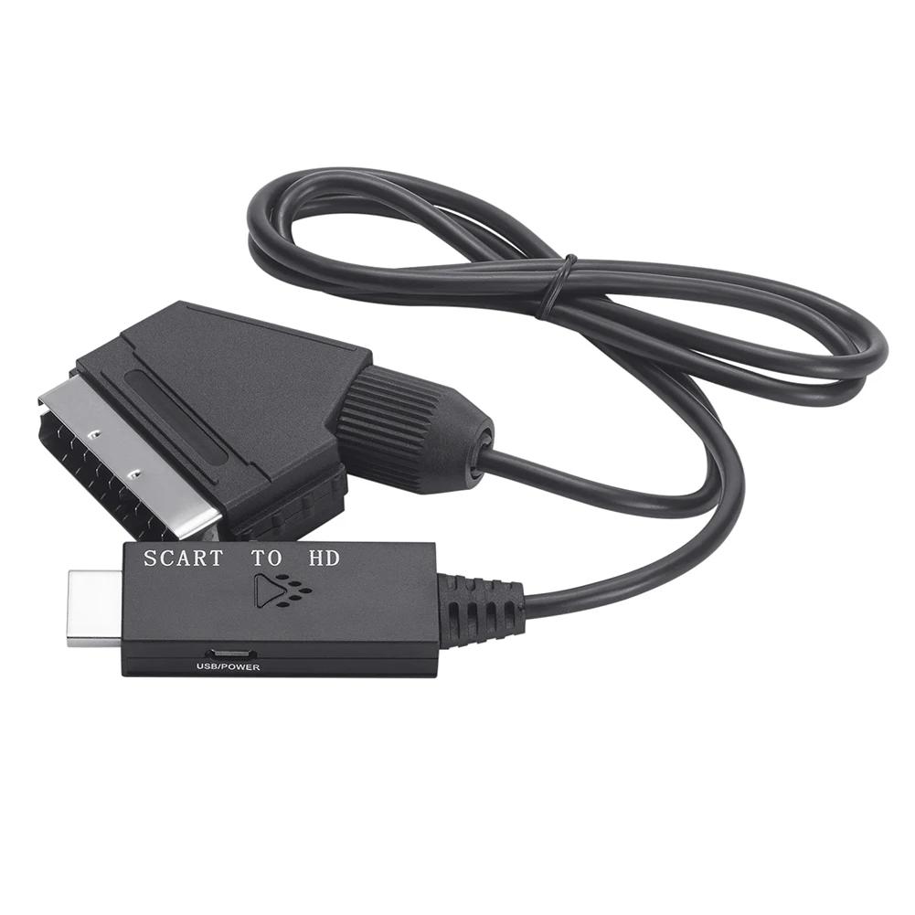  ڽ    SCART-HDMI ȣȯ 1080P   , DC 5V ũ USB ̺ ׼, 1m